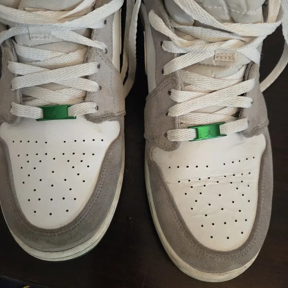 Size 13 Air Jordan 1 SE Mid Grey Pine Green DS DC7294-103